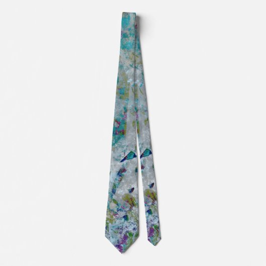Cravate Original Moderne Un Design D'Art Abstrait (Devant)