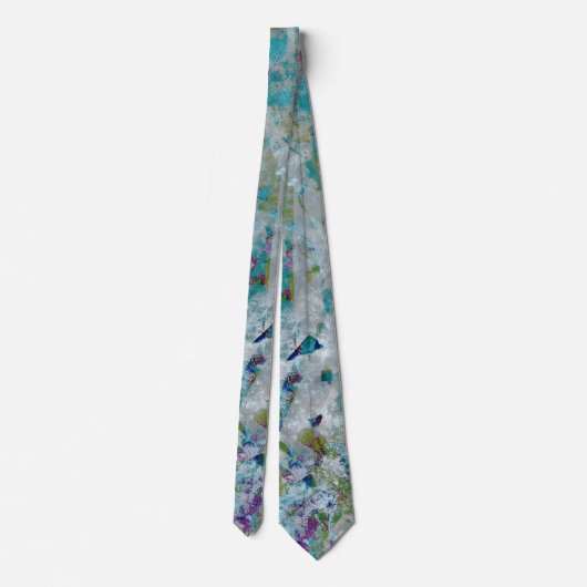 Cravate Original Moderne Un Design D'Art Abstrait (Dos)