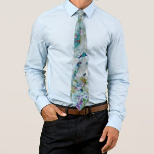 Cravate Original Moderne Un Design D'Art Abstrait