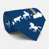 Cravate Origine drôle de licorne (Roulé)