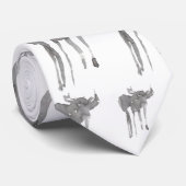 Cravate Orignaux d'encre (Roulé)