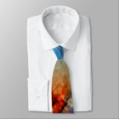 Cravate Orion Nebula Space Galaxy négatif (Attaché)