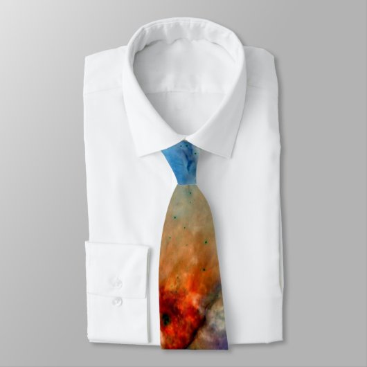 Cravate Orion Nebula Space Galaxy négatif (Attaché)