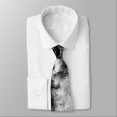 Cravate Ornement de géométrie sacrée de lune (Attaché)