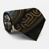 Cravate Ornement de serpents entrelacés celtes (Roulé)