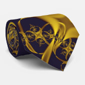 Cravate Ornementation baroque Art fractal Abstrait (Roulé)