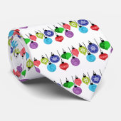 Cravate Ornements de Noël (Roulé)