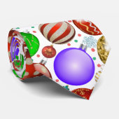 Cravate Ornements de Noël Balls colorés motif (Roulé)