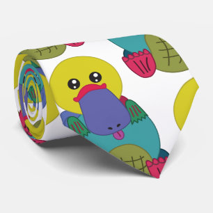 Cravate Ornithorynque d'arc-en-ciel