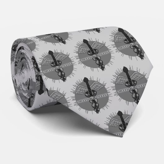 Cravate Orthodontist caduceus (Roulé)