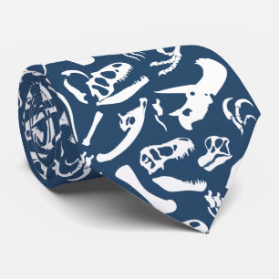 Cravate Os de dinosaure (bleus)