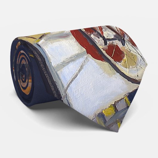 Cravate Oser Flying Wallendas Rouge Bleu jaune (Roulé)