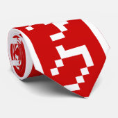 Cravate OTAKU 8 bits Pixel japonais Katakana BLOC vertical (Roulé)