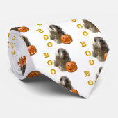 Cravate Otterhound Halloween BOO (Roulé)