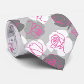 cravate ou ceinture florale moderne et graphique (Roulé)