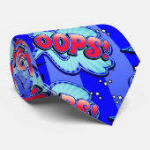 Cravate Oups ! Super Hero Comic Book Action Bubble (Roulé)