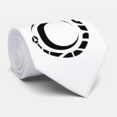 Cravate ouroboros et lune (Roulé)