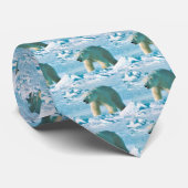 Cravate Ours blanc (Roulé)