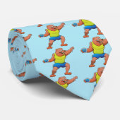 Cravate Ours brun terrible exécutant une lancée de disque (Roulé)