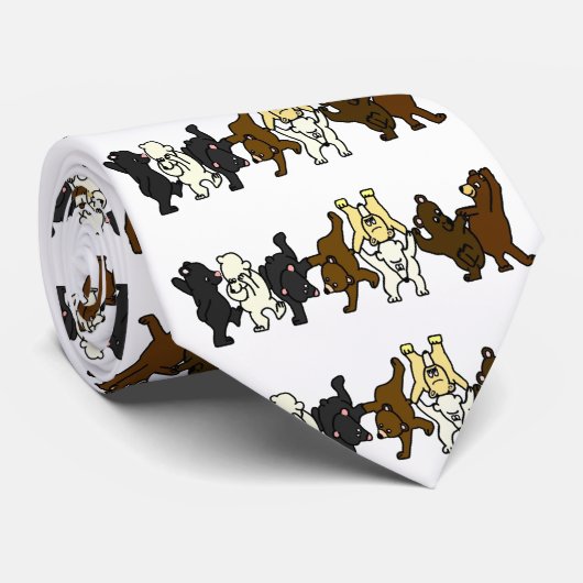 Cravate Ours de danse (Roulé)