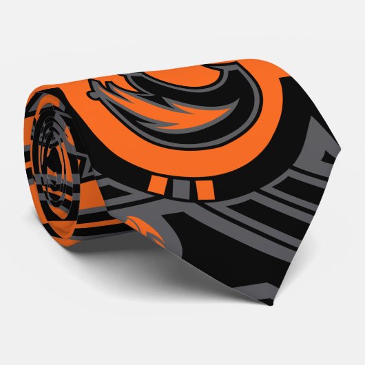 Cravate Ours de Sun (orange) (Roulé)