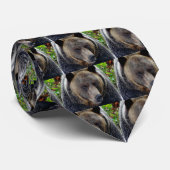 Cravate Ours Grizzly de près (Roulé)