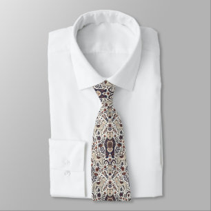 Cravate Ours Loup Chèvre Forêt Nordique Foulard
