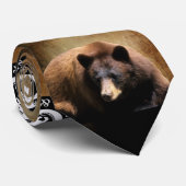 Cravate Ours noir (Roulé)