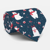 Cravate Ours polaires d'hiver modernes Festif (Roulé)