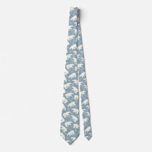 Cravate Ours polaires d'hiver sans couture motif + vos idé