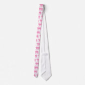 Cravate Ours rose implicite (Dos)