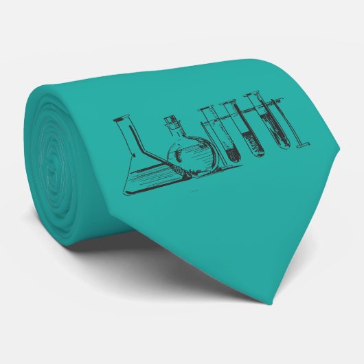 Cravate Outils de chimiste (Roulé)