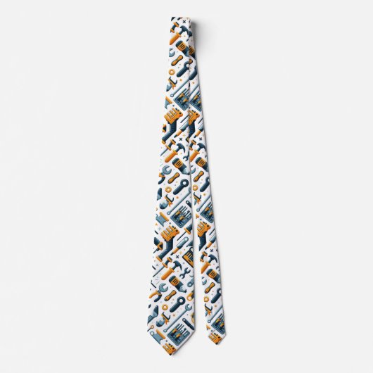 Cravate Outils de construction amusants (Devant)