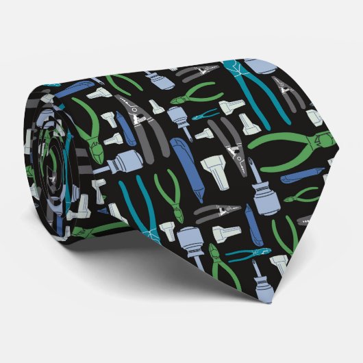 Cravate Outils électriques du commerce (Roulé)