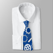 Cravate Outils Motif 01.b Bleu BG (Attaché)