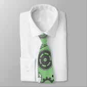 Cravate Outils Motif 01.b L Green BG (Attaché)