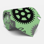 Cravate Outils Motif 01.b L Green BG (Roulé)