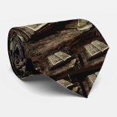 Cravate Ouvrez le livre de bible avec des bougies - Van (Roulé)