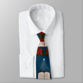 Cravate Ouvrez le message de Noël de bible (Attaché)