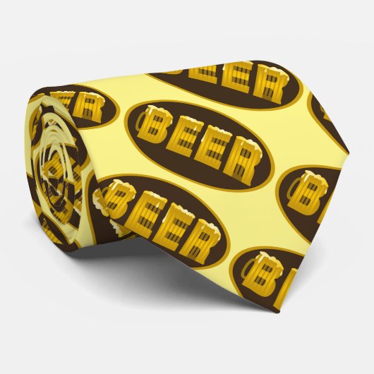 Cravate Oval de la Mug de bière (Roulé)