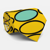 Cravate Ovales d'or des années 1970 (Roulé)