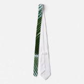 Cravate Overlapping Palm Fronds Tropical Green Abstract (Dos)