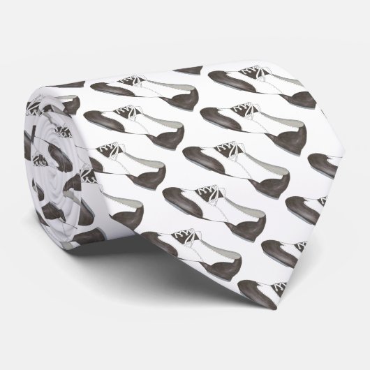 Cravate Oxford Tap Chaussure Danse Enseignant Cadeau Class (Roulé)