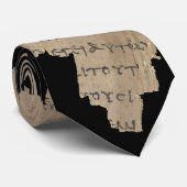 Cravate P52 Papyrus Fragment Tie–Earliest New Testament (Roulé)