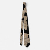 Cravate P52 Papyrus Fragment Tie–Earliest New Testament (Dos)