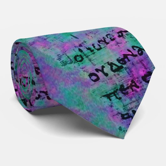 Cravate P52 psychédélique - plus foncée (Roulé)