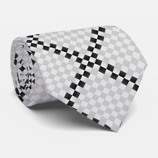 Cravate Pad d'échecs par Kenneth Yoncich (Roulé)