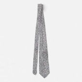 Cravate Paillette argent (Dos)