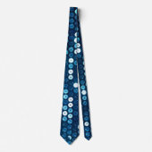 Cravate paillettes bleu brillant (Devant)