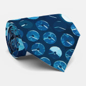Cravate paillettes bleu brillant (Roulé)
